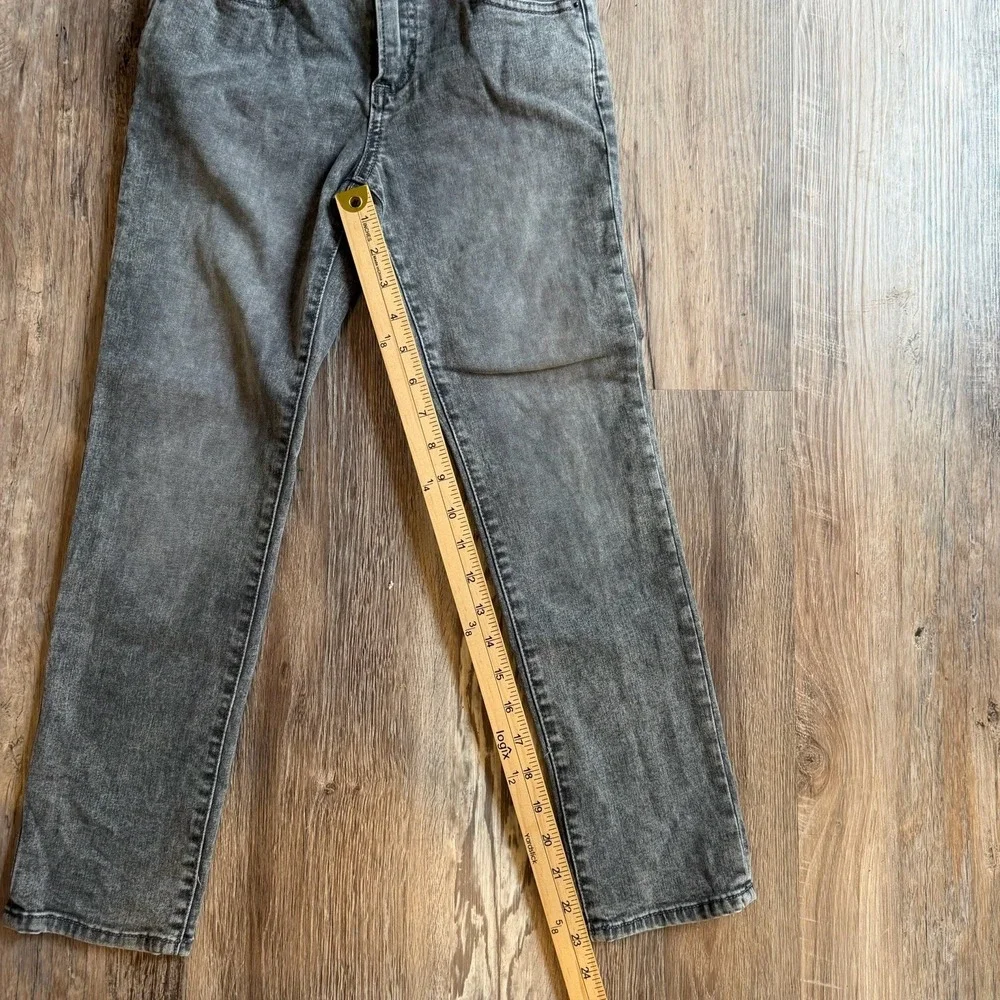 Gap Denim Boys Size‎ 8 Regular Stretch Slim Kids Gray Acid Wash Jeans Pants